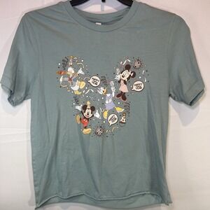 Disney Mickey Celebrate Womens T Shirt Medium M Bella Canvas New Years Eve Party